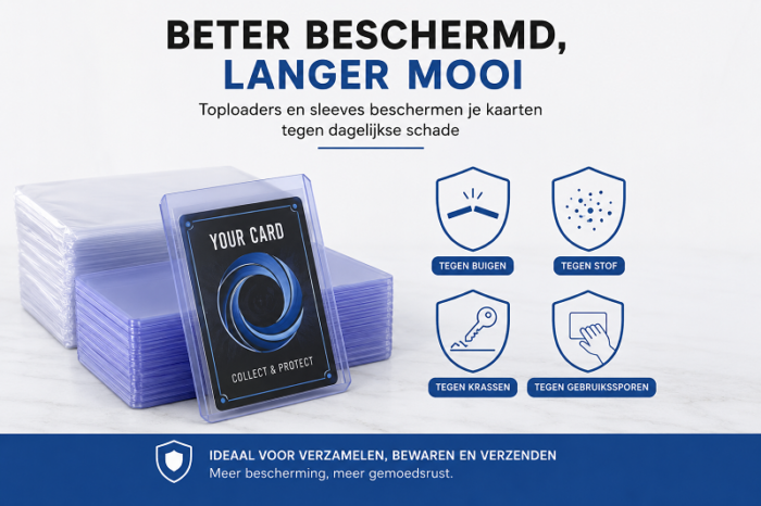 NorthSea CardSafe – 100 Toploaders + 100 Penny Sleeves – 3x4 Kaartbeschermers voor Pokémon, One Piece, Dragon Ball & TCG - High grade - Afbeelding 3
