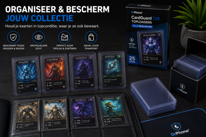 NorthSea CardGuard T25 – 25 Transparante 3x4 Inch Toploaders voor Trading Cards & Verzamelkaarten - Afbeelding 6
