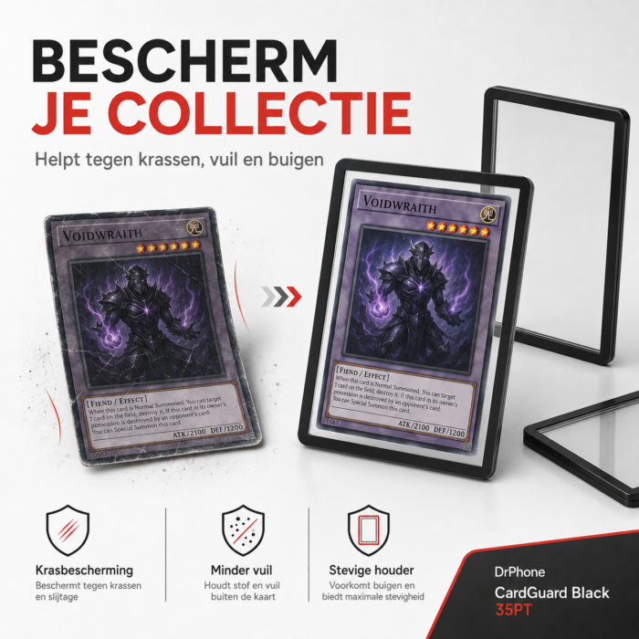 NorthSea CardGuard Black 35PT – 25x 3x4 Inch TCG Toploaders – Zwarte Kaartbeschermers voor Pokémon & Trading Cards - Afbeelding 3