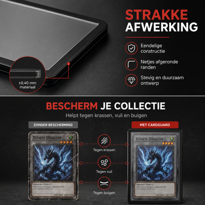 NorthSea CardGuard Black 35PT – 25x 3x4 Inch TCG Toploaders – Zwarte Kaartbeschermers voor Pokémon & Trading Cards - Afbeelding 7