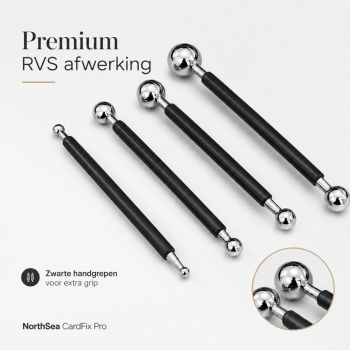 NorthSea CardFix Pro – TCG Kaart Repair Tool Set – 4 Dubbelzijdige RVS Boltools Voor Pokémon, One Piece, DBZ & - Afbeelding 3