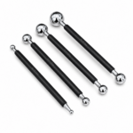 NorthSea CardFix Pro – TCG Kaart Repair Tool Set – 4 Dubbelzijdige RVS Boltools Voor Pokémon, One Piece, DBZ &