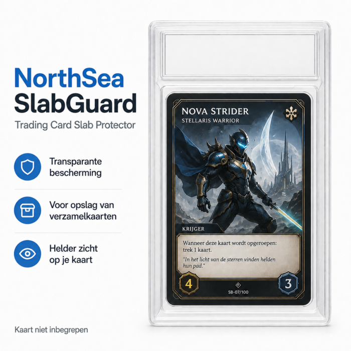 NorthSea SlabGuard 35PT – Trading Card Slab Protector met Display Stand – Transparante Kaarthouder - Afbeelding 8