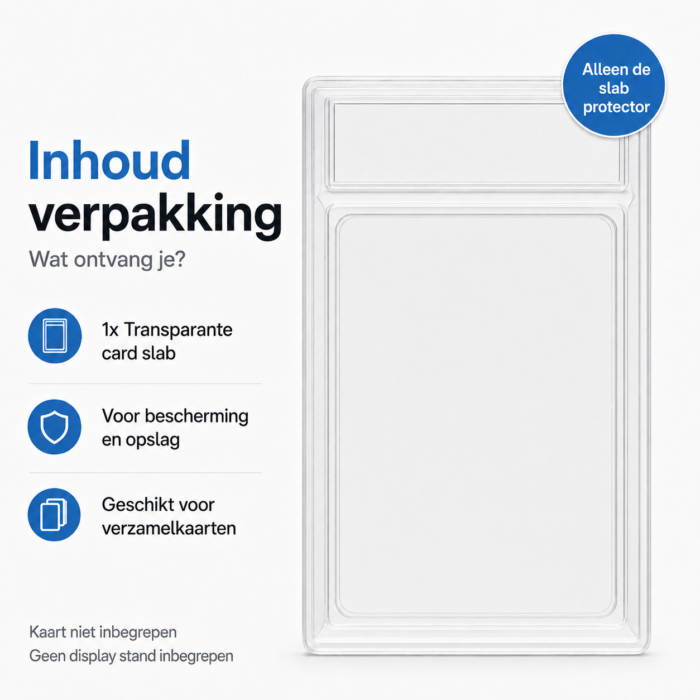 NorthSea SlabGuard 35PT – Trading Card Slab Protector met Display Stand – Transparante Kaarthouder - Afbeelding 9
