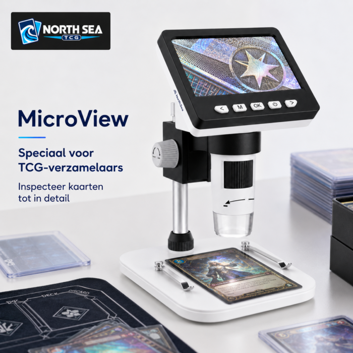 NorthSea MicroView – Digitale Microscoop voor TCG Kaartinspectie – 1000x – 1080P – 4,3 inch LCD – 8 LED - Afbeelding 3