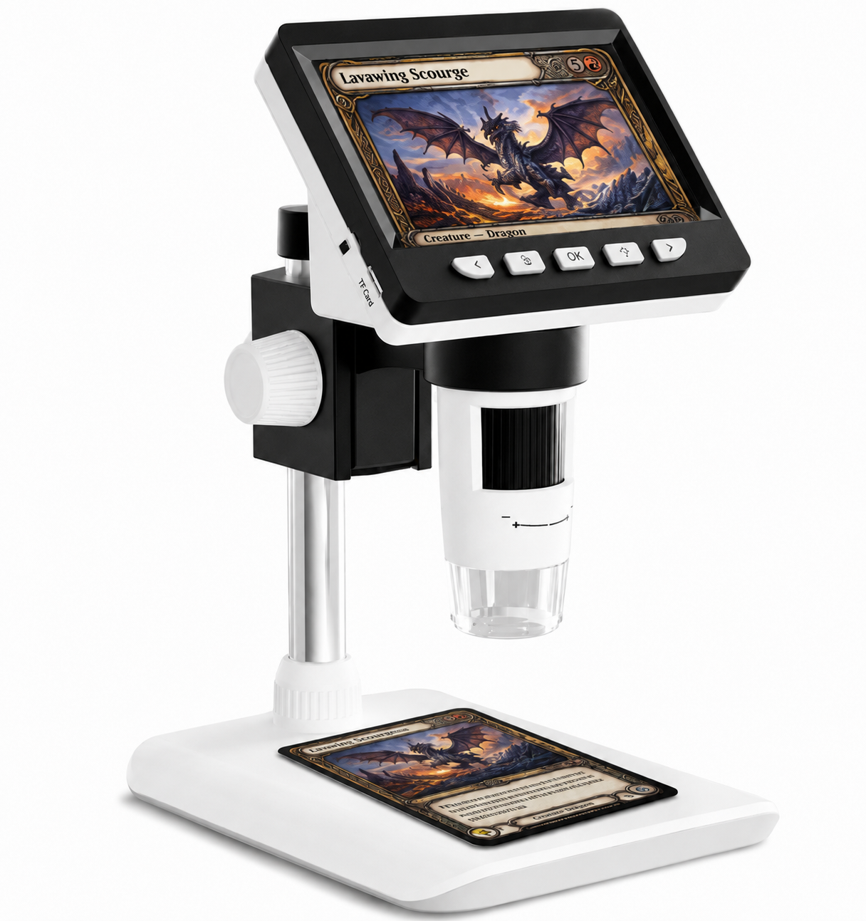 MicroView NorthSea MicroView – Digitale Microscoop voor TCG Kaartinspectie – 1000x – 1080P – 4,3 inch LCD – 8 LED - Afbeelding 1