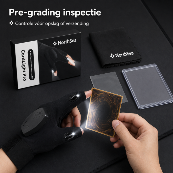 NorthSea CardLight Pro – LED Inspectiehandschoenen voor TCG Kaarten – Handsfree Kaartinspectie – Oplaadbaar - Afbeelding 6