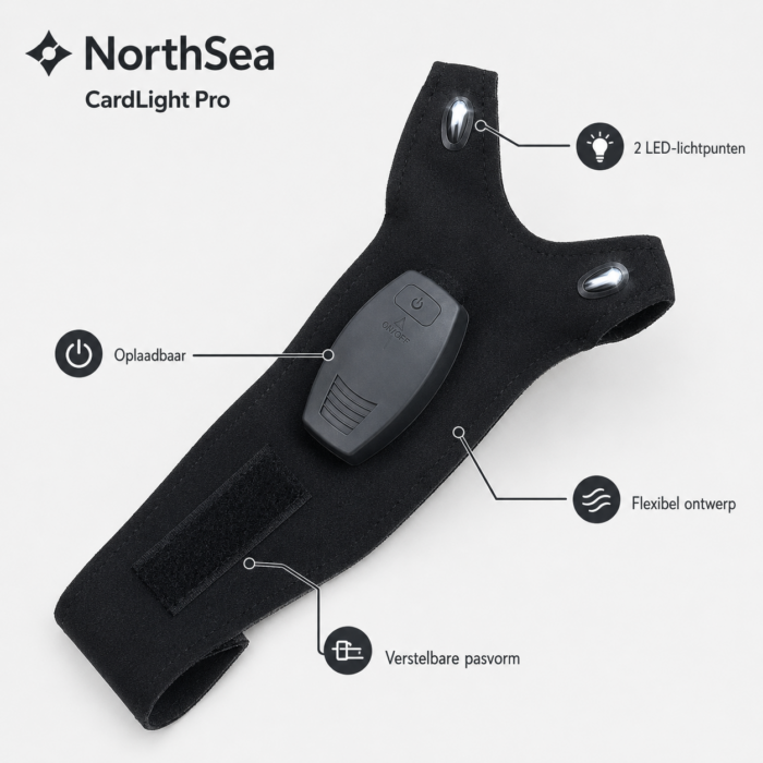 NorthSea CardLight Pro – LED Inspectiehandschoenen voor TCG Kaarten – Handsfree Kaartinspectie – Oplaadbaar - Afbeelding 8