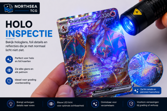 NorthSea CardBeam FL2 – LED Kaartinspectielamp voor Trading Cards – Zoom – 3 Lichtstanden – Compact - Afbeelding 5