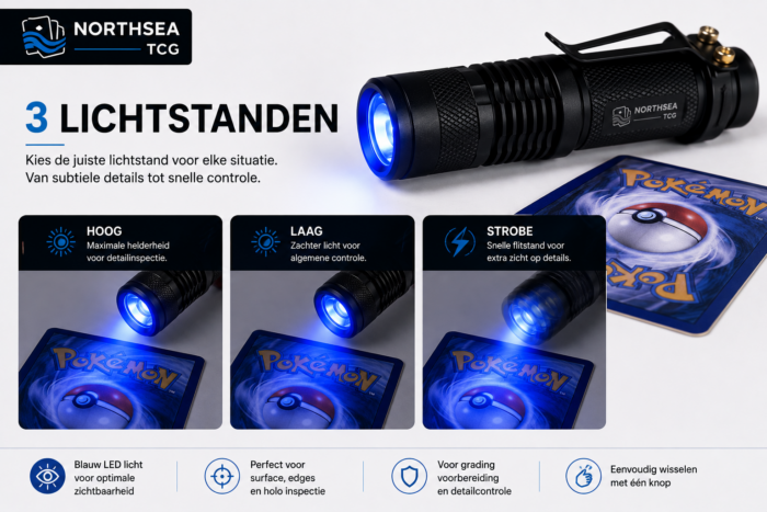 NorthSea CardBeam FL2 – LED Kaartinspectielamp voor Trading Cards – Zoom – 3 Lichtstanden – Compact - Afbeelding 7