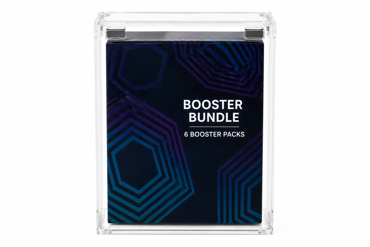 BoosterGuard NorthSea BoosterGuard Acryl Display Case – Magnetische Booster Bundle Beschermbox – Voor 6-Booster Pack – Stofdicht – Transparant - Afbeelding 1