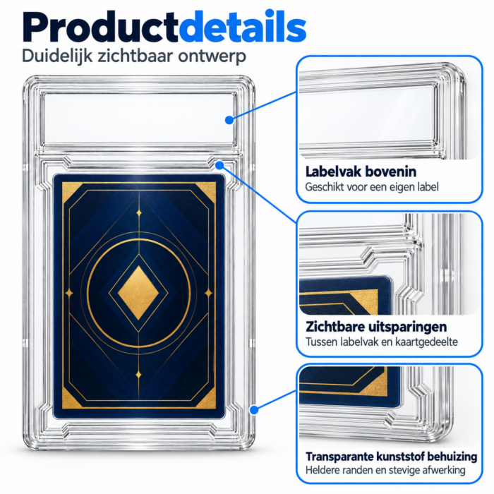 NorthSea SlabGuard 35PT – Trading Card Slab Protector – Transparante Kaarthouder - Afbeelding 6