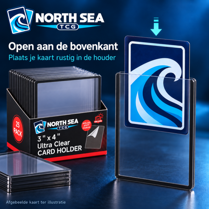 NorthSea CardGuard Black 35PT – 25x 3x4 Inch TCG Toploaders – Zwarte Kaartbeschermers voor Pokémon & Trading Cards - Afbeelding 4