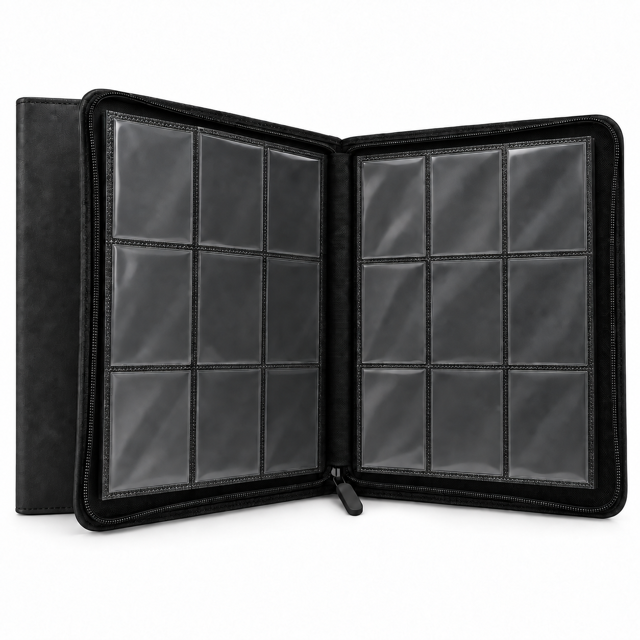 ToploaderVault NorthSeaTCG ToploaderVault 252 – Toploader Binder met Ritssluiting – 252 Vakken – PU-Leder – Zwart - Afbeelding 1