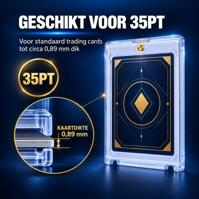NorthSeaTCG CardLock 35 – Magnetische Kaarthouder 35PT – Transparante Trading Card Beschermcase - Afbeelding 3