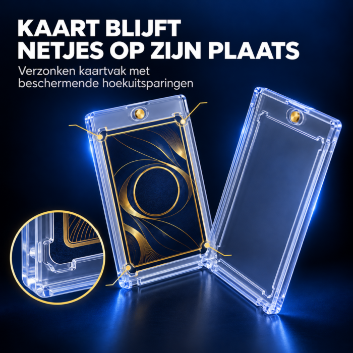 NorthSeaTCG CardLock 35 – Magnetische Kaarthouder 35PT – Transparante Trading Card Beschermcase - Afbeelding 5