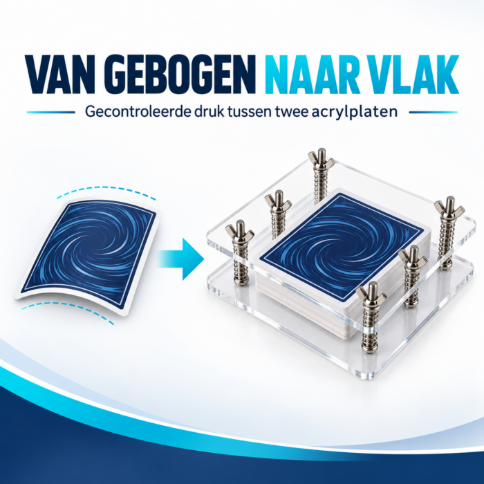 NorthSeaTCG CardPress 35 – Trading Card Pers – Kaartflattener met 6 Veerschroeven – Acryl – Tot 35 mm - Afbeelding 2