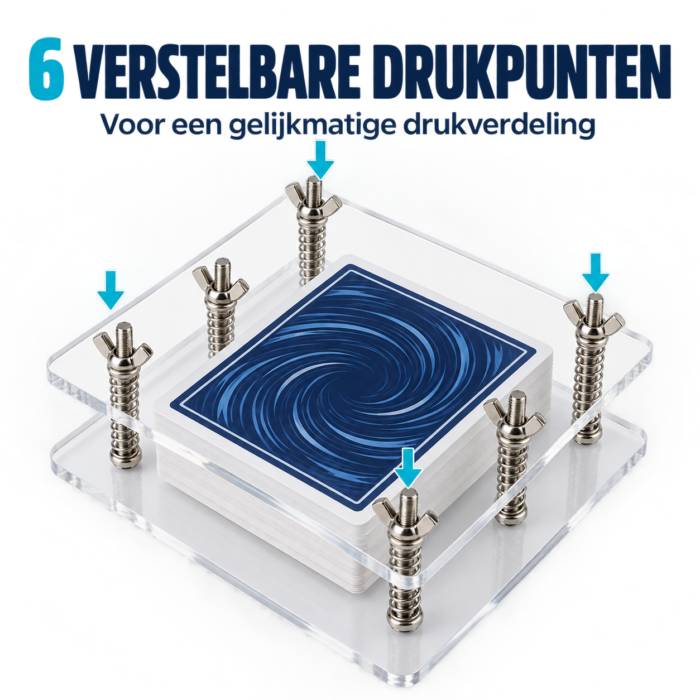 NorthSeaTCG CardPress 35 – Trading Card Pers – Kaartflattener met 6 Veerschroeven – Acryl – Tot 35 mm - Afbeelding 8