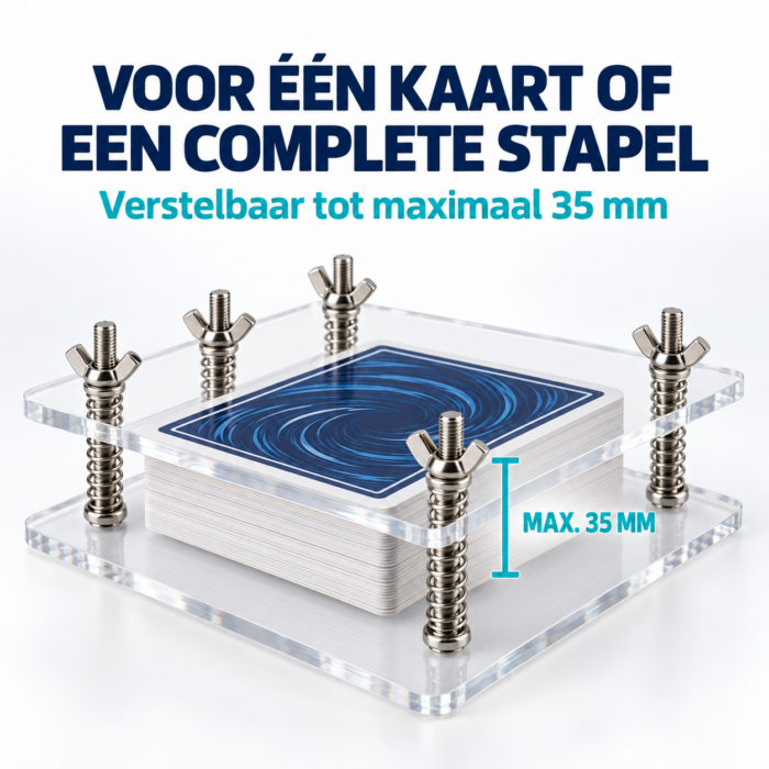 NorthSeaTCG CardPress 35 – Trading Card Pers – Kaartflattener met 6 Veerschroeven – Acryl – Tot 35 mm - Afbeelding 7