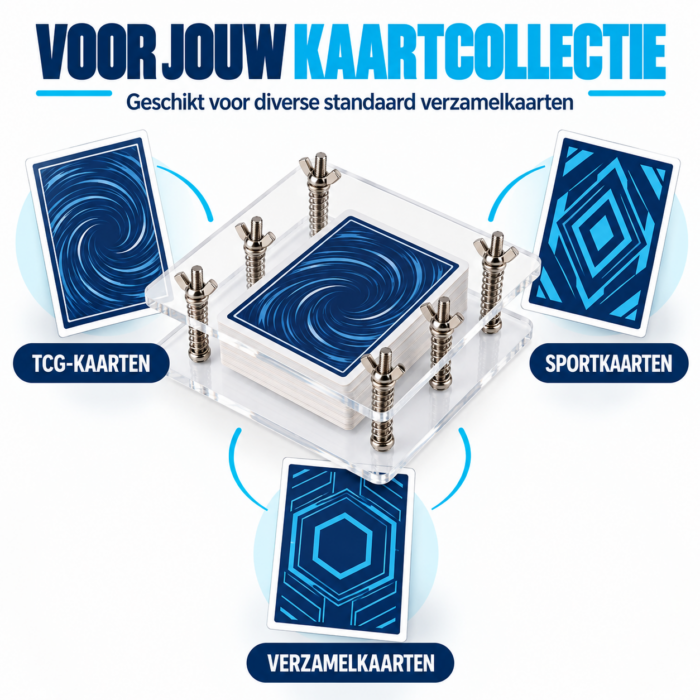NorthSeaTCG CardPress 35 – Trading Card Pers – Kaartflattener met 6 Veerschroeven – Acryl – Tot 35 mm - Afbeelding 4