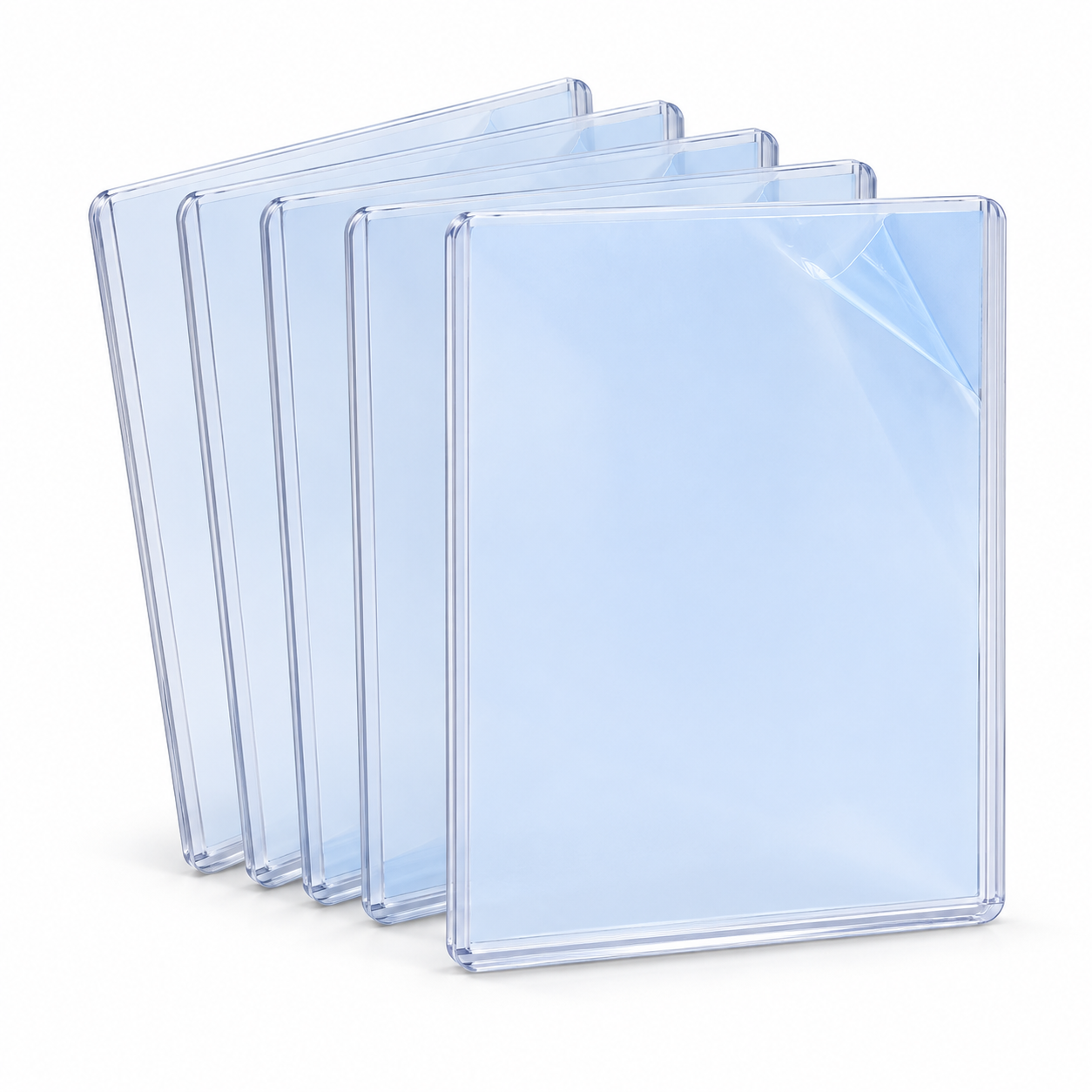 ShieldLock NorthSeaTCG ShieldLock Toploaders – 5 Stuks – Met Beschermfolie – Transparante Harde Kaarthouders 76 × 102 mm - Afbeelding 1