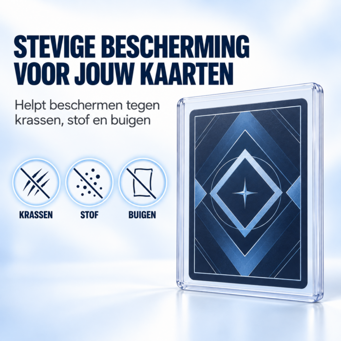 NorthSeaTCG ShieldLock Toploaders – 5 Stuks – Met Beschermfolie – Transparante Harde Kaarthouders 76 × 102 mm - Afbeelding 3
