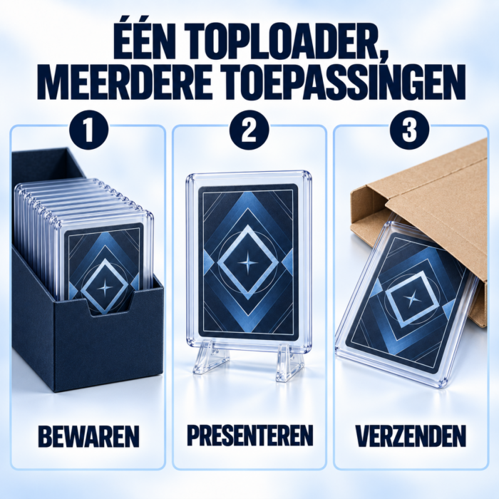NorthSeaTCG ShieldLock Toploaders – 5 Stuks – Met Beschermfolie – Transparante Harde Kaarthouders 76 × 102 mm - Afbeelding 7